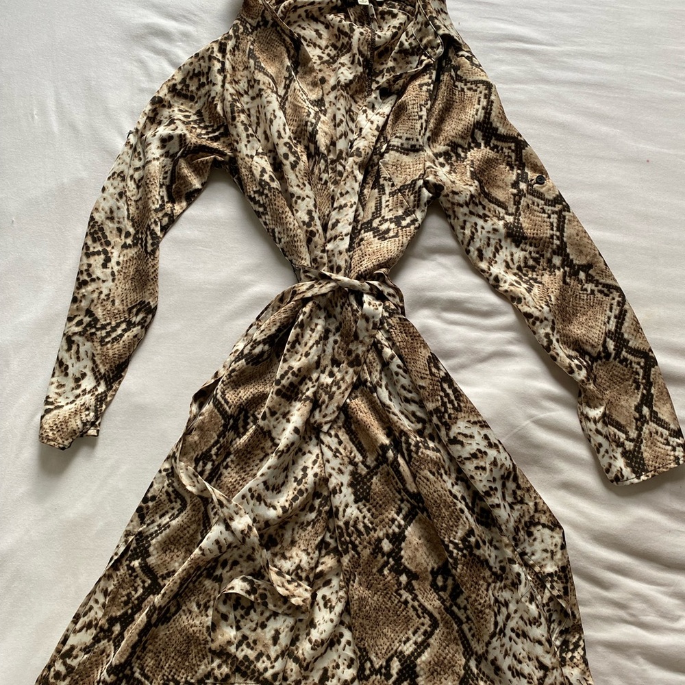 Snakeskin wrap top